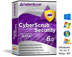 Securely Erase Files, CyberScrub Security, encrypted safe, privacy guard,Media wiper, wipe