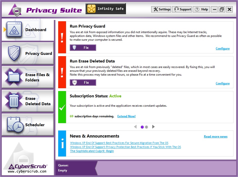 Cyberscrub privacy suite
