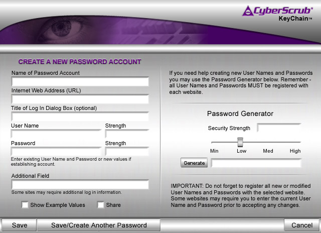 keychain password create image